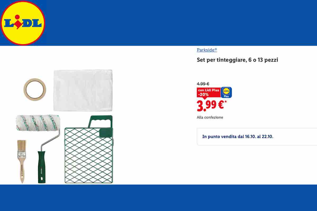 Parkside set per tinteggiare